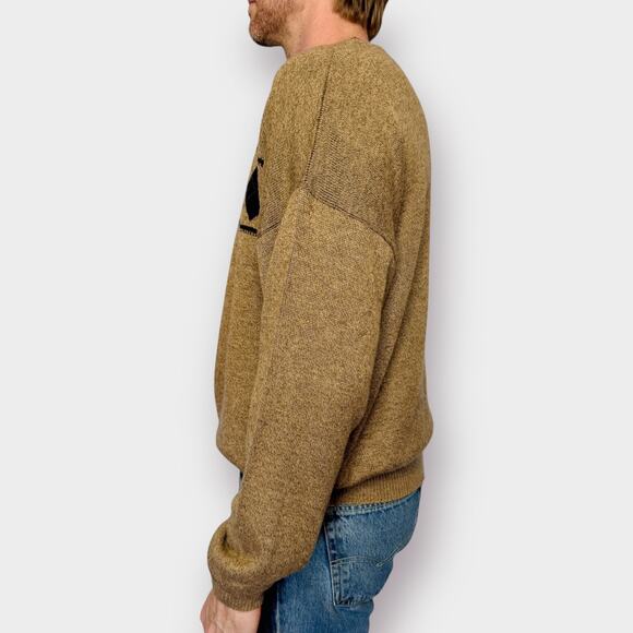 Y2K Preswick &‎ Moore Brown Argyle Sweater - Picture 4 of 5